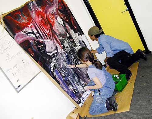 Carlos & Vicky painting